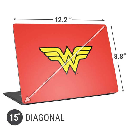 DC Comics Wonder Woman Classic Logo Universal Laptop 15in (12.2 x 8.8in) Skin
